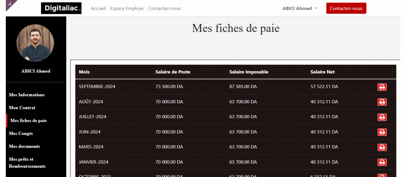 Module: Espace des employés - RH Odoo