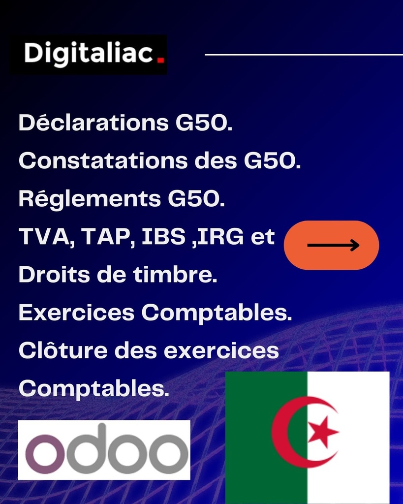 Odoo - Comptabilité et Finance Algérie