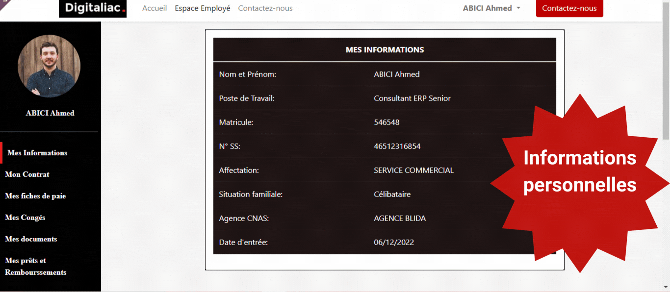 Module: Espace des employés - RH Odoo